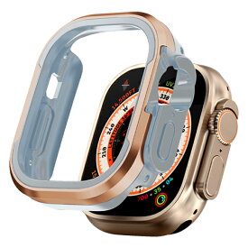 アップルウォッチウルトラ ケース アップルウォッチウルトラ カバー Apple Watch 49mm ケース Apple Watch Ultra 49mm カバー アップルウォッチ Ultra 49mm ケース アップルウォッチ Ultra 49mm カバー アルミニウム合金 TPU 二重構造 高品質 送料無料