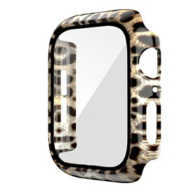 アップルウォッチ カバー アップルウォッチ ケース Apple Watch カバー Apple Watch ケース Apple Watch 保護 ガラス 一体型 かわいい おしゃれ 41mm 45mm 49mm カウ 牛 レオパード ヒョウ 豹 アニマル 動物 デザイン 送料無料