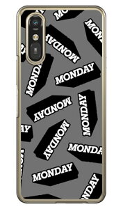 MONDAY �u���b�N (�N���A) �炭�炭�X�}�[�g�t�H�� a (A401FC) / �炭�炭�X�}�[�g�t�H�� Lite (MR01) Coverfull �{�� �ی� �n�[�h�P�[�X �X�}�z�J�o�[�@��������