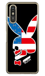 Bunny bone VERSION2 (�N���A) design by ROTM �炭�炭�X�}�[�g�t�H�� a (A401FC) / �炭�炭�X�}�[�g�t�H�� Lite (MR01) SECOND SKIN �{�� �ی� �n�[�h�P�[�X �X�}�z�J�o�[�@��������