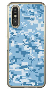 DIGITAL camouflage �u���[ (�N���A) design by Moisture �炭�炭�X�}�[�g�t�H�� a (A401FC) / �炭�炭�X�}�[�g�t�H�� Lite (MR01) SECOND SKIN �{�� �ی� �n�[�h�P�[�X �X�}�z�J�o�[�@��������