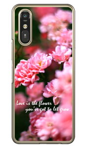 Flowers (�N���A) design by �L�m�V�^���O�~ �炭�炭�X�}�[�g�t�H�� a (A401FC) / �炭�炭�X�}�[�g�t�H�� Lite (MR01) Coverfull �{�� �ی� �n�[�h�P�[�X �X�}�z�J�o�[�@��������