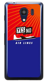 YESNO AIR LINES レッド×ブルー （クリア） Android One S2・DIGNO G 602KC Y!mobile・SoftBank YESNO android one s2 ケース android one s2 カバー アンドロイドワンs2 ケース アンドロイドワンs2 カバー androidones2 ケース 送料無料