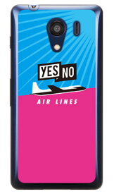 YESNO AIR LINES サックスブルー×ピンク （クリア） Android One S2・DIGNO G 602KC Y!mobile・SoftBank YESNO android one s2 ケース android one s2 カバー アンドロイドワンs2 ケース アンドロイドワンs2 カバー androidones2 送料無料