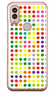 ドット ホワイトマルチ (クリア) Android One S10 Y!mobile YESNO イエスノー 平面 スマホケース ハードケースandroid one s10 ケース android one s10 カバー アンドロイドワンs10ケース アンドロイドワンs10