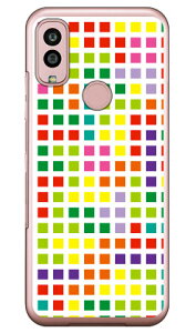 ブロック ホワイトマルチ (クリア) Android One S10 Y!mobile YESNO イエスノー 平面 受注生産 スマホケースandroid one s10 ケース android one s10 カバー アンドロイドワンs10ケース アンドロイドワンs10カ