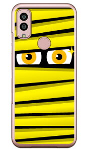 ミイラくん イエロー (クリア) Android One S10 Y!mobile YESNO イエスノー 平面 受注生産 スマホケース ハードケースandroid one s10 ケース android one s10 カバー アンドロイドワンs10ケース アンドロイド