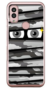 ミイラくん アーバンカモ (クリア) Android One S10 Y!mobile YESNO イエスノー 平面 受注生産 スマホケースandroid one s10 ケース android one s10 カバー アンドロイドワンs10ケース アンドロイドワンs10カ