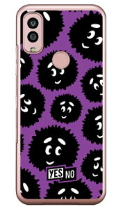 ブライトくん パープル (クリア) Android One S10 Y!mobile YESNO イエスノー 平面 スマホケース ハードケースandroid one s10 ケース android one s10 カバー アンドロイドワンs10ケース アンドロイドワンs10