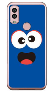 ベイビーモンスター ブルー (クリア) Android One S10 Y!mobile YESNO イエスノー 平面 受注生産 スマホケースandroid one s10 ケース android one s10 カバー アンドロイドワンs10ケース アンドロイドワンs10