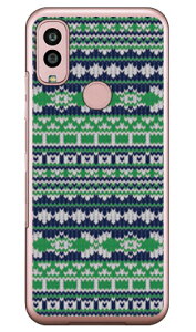 フェアアイル グリーン (クリア) Android One S10 Y!mobile SECOND SKIN セカンドスキン 平面 受注生産 スマホケースandroid one s10 ケース android one s10 カバー アンドロイドワンs10ケース アンドロイドワ