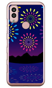 花火 (ソフトTPUクリア) Android One S10 Y!mobile YESNO イエスノー 平面 受注生産 スマホケース ソフトケースandroid one s10 ケース android one s10 カバー アンドロイドワンs10ケース アンドロイドワンs10