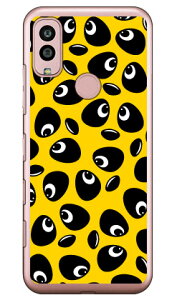 パンダ イエロー (ソフトTPUクリア) Android One S10 Y!mobile YESNO イエスノー 平面 受注生産 スマホケースandroid one s10 ケース android one s10 カバー アンドロイドワンs10ケース アンドロイドワンs10カ