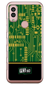 エレクトロボード グリーン (ソフトTPUクリア) Android One S10 Y!mobile YESNO イエスノー 平面 スマホケースandroid one s10 ケース android one s10 カバー アンドロイドワンs10ケース アンドロイドワンs10