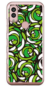 ローズポップ グリーン (ソフトTPUクリア) Android One S10 Y!mobile YESNO イエスノー 平面 受注生産 スマホケースandroid one s10 ケース android one s10 カバー アンドロイドワンs10ケース アンドロイドワ