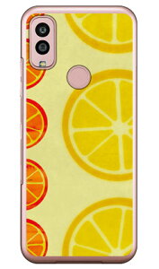 オレンジフルーツ イエロー (クリア) Android One S10 Y!mobile Coverfull カバフル 平面 受注生産 スマホケースandroid one s10 ケース android one s10 カバー アンドロイドワンs10ケース アンドロイドワンs10