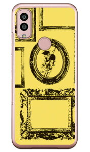 フレーム イエロー (クリア) Android One S10 Y!mobile Coverfull カバフル 平面 受注生産 スマホケース ハードケースandroid one s10 ケース android one s10 カバー アンドロイドワンs10ケース アンドロイド