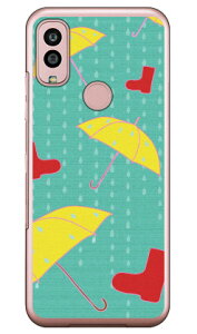 アンブレラ イエロー (クリア) Android One S10 Y!mobile Coverfull カバフル 平面 受注生産 スマホケースandroid one s10 ケース android one s10 カバー アンドロイドワンs10ケース アンドロイドワンs10カバー