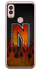 Cf LTD ファイア イニシャル N (クリア) Android One S10 Y!mobile Coverfull カバフル 平面 受注生産 スマホケースandroid one s10 ケース android one s10 カバー アンドロイドワンs10ケース アンドロイドワンs10