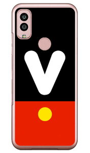 Cf LTD ボーイ イニシャル V (クリア) Android One S10 Y!mobile Coverfull カバフル 平面 受注生産 スマホケースandroid one s10 ケース android one s10 カバー アンドロイドワンs10ケース アンドロイドワンs10カ