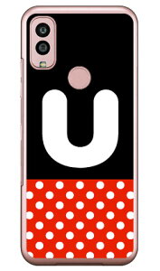 Cf LTD ガール イニシャル U (クリア) Android One S10 Y!mobile Coverfull カバフル 平面 受注生産 スマホケースandroid one s10 ケース android one s10 カバー アンドロイドワンs10ケース アンドロイドワンs10カ