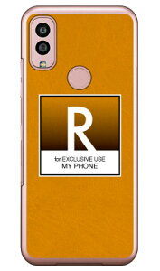 Cf LTD クラシック イニシャル R (クリア) Android One S10 Y!mobile Coverfull カバフル 平面 受注生産 スマホケースandroid one s10 ケース android one s10 カバー アンドロイドワンs10ケース アンドロイドワン