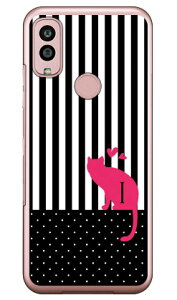 Cf LTD キャット イニシャル I (クリア) Android One S10 Y!mobile Coverfull カバフル 平面 受注生産 スマホケースandroid one s10 ケース android one s10 カバー アンドロイドワンs10ケース アンドロイドワンs10