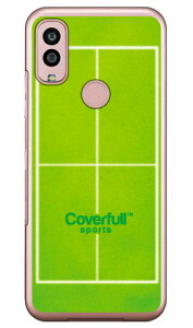 卓球コート グリーン(クリア) Android One S10 Y!mobile Coverfull カバフル 平面 受注生産 スマホケースandroid one s10 ケース android one s10 カバー アンドロイドワンs10ケース アンドロイドワンs10カバー
