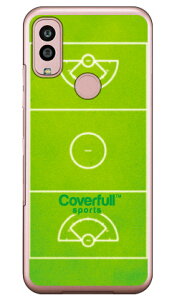 女子ラクロスコート グリーン (クリア) Android One S10 Y!mobile Coverfull カバフル 平面 受注生産 スマホケースandroid one s10 ケース android one s10 カバー アンドロイドワンs10ケース アンドロイドワン