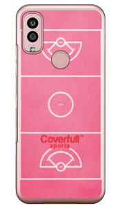 女子ラクロスコート ピンク (クリア) Android One S10 Y!mobile Coverfull カバフル 平面 受注生産 スマホケースandroid one s10 ケース android one s10 カバー アンドロイドワンs10ケース アンドロイドワンs10