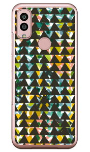 トライアングル ストレート (クリア) Android One S10 Y!mobile Coverfull カバフル 平面 受注生産 スマホケースandroid one s10 ケース android one s10 カバー アンドロイドワンs10ケース アンドロイドワンs10