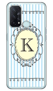 Cf LTD イニシャル アルファベット K サックス (クリア) OPPO Reno5 A A101OP・CPH2199 Y!mobile・MVNOスマホ(SIMフリー端末) Coverfulloppo reno5 a oppo reno5 a ケース oppo reno5 a oppo reno5 a カバー reno5 a ケース re