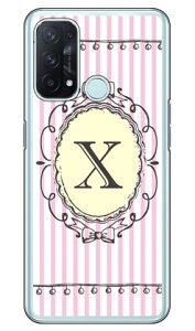Cf LTD イニシャル アルファベット X ピンク (クリア) OPPO Reno5 A A101OP・CPH2199 Y!mobile・MVNOスマホ(SIMフリー端末) Coverfulloppo reno5 a oppo reno5 a ケース oppo reno5 a oppo reno5 a カバー reno5 a ケース reno5