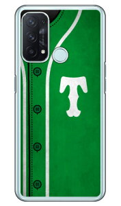 Cf LTD ベースボール イニシャル グリーン T (クリア) OPPO Reno5 A A101OP・CPH2199 Y!mobile・MVNOスマホ(SIMフリー端末) Coverfulloppo reno5 a oppo reno5 a ケース oppo reno5 a oppo reno5 a カバー reno5 a ケース reno5