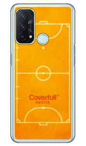 フットサルコート オレンジ(クリア) OPPO Reno5 A A101OP・CPH2199 Y!mobile・MVNOスマホ(SIMフリー端末) Coverfulloppo reno5 a oppo reno5 a ケース oppo reno5 a oppo reno5 a カバー reno5 a ケース reno5 a カバー reno5 a