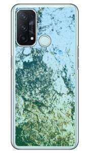 グリーンテクスチャ ストーン (クリア) OPPO Reno5 A A101OP・CPH2199 Y!mobile・MVNOスマホ(SIMフリー端末) Coverfulloppo reno5 a oppo reno5 a ケース oppo reno5 a oppo reno5 a カバー reno5 a ケース reno5 a カバー ren