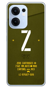Cf LTD �~���^���[ �C�j�V���� �A���t�@�x�b�g Z �J�[�L (�N���A) OPPO Reno13 A A501OP OPG05 CPH2699 Coverfull �{�� �ی� �n�[�h�P�[�X �X�}�z�J�o�[�@��������