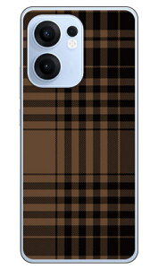 �`�F�b�N �u���E��×�u���b�N (�N���A) OPPO Reno13 A A501OP OPG05 CPH2699 SECOND SKIN �{�� �ی� �n�[�h�P�[�X �X�}�z�J�o�[�@��������