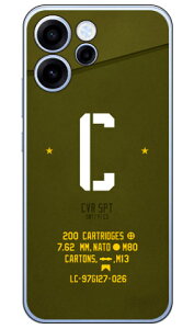 Cf LTD �~���^���[ �C�j�V���� �A���t�@�x�b�g C �J�[�L (�N���A) OPPO Reno15 A A601OP OPG08 CPH2801 Coverfull �{�� �ی� �n�[�h�P�[�X �X�}�z�J�o�[�@��������