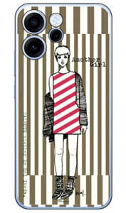 �r�c�n�� �u�A�i�U�[�K�[���E�X�g���C�v�E�`���R�[���O���[�v (�N���A) OPPO Reno15 A A601OP OPG08 CPH2801 SECOND SKIN �{�� �ی� �n�[�h�P�[�X �X�}�z�J�o�[�@��������