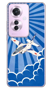 SAP�G�A�v���C���V���[�Y T-4�u���[�C���p���X ���ɂ̉_�C (�N���A) OPPO Reno11 A A401OP CPH2603 Coverfull �{�� �ی� �n�[�h�P�[�X �X�}�z�J�o�[�@��������