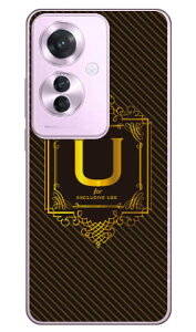 Cf LTD ���O�W���A���[�C�j�V���� U �S�[���h�C�G���[ (�N���A) OPPO Reno11 A A401OP CPH2603 Coverfull �{�� �ی� �n�[�h�P�[�X �X�}�z�J�o�[�@��������