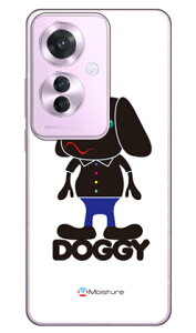 Doggy Pure �z���C�g (�N���A) design by Moisture OPPO Reno11 A A401OP CPH2603 SECOND SKIN �{�� �ی� �n�[�h�P�[�X �X�}�z�J�o�[�@��������