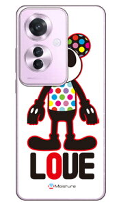 Love Panda (�N���A) design by Moisture OPPO Reno11 A A401OP CPH2603 SECOND SKIN �{�� �ی� �n�[�h�P�[�X �X�}�z�J�o�[�@��������