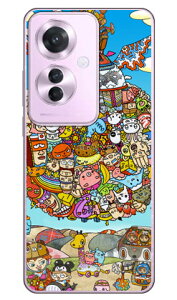 �㒎 (�N���A) design by 326 OPPO Reno11 A A401OP CPH2603 SECOND SKIN �{�� �ی� �n�[�h�P�[�X �X�}�z�J�o�[�@��������