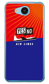 YESNO AIR LINES レッド×ブルー （クリア） Android One 507SH・AQUOS ea 606SH Y!mobile・SoftBank YESNO 507sh ケース 507sh カバー 507shケース 507shカバー 507sh android one アンドロイドワン ケース アンドロイドワン カバー 送料無料