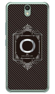 Cf LTD ラグジュアリーイニシャル O シルバーグレー (クリア) Android One S1 Y!mobile Coverfull android one s1 ケース android one s1 カバー アンドロイドワンs1 ケース アンドロイドワンs1 カバー androidones1