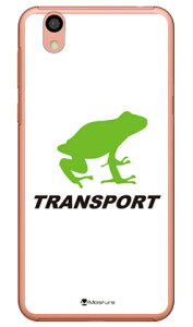 TRANSPORT FROG �z���C�g×�u���b�N �i�N���A�j design by Moisture Android One S3 Y!mobile�ESoftBank SECOND SKIN android one s3 �P�[�X android one s3 �J�o�[ �A���h���C�h����s3�P�[�X �A���h���C�h����s3�J�o�[ s3�P�[