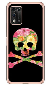 Flower skull ubN i\tgTPUNAj design by ROTM Libero 5G II A103ZT Y!mobile SECOND SKIN 󒍐Y X}zP[X \tgP[Xlibero 5g 2 P[X libero 5g 2 Jo[ x5g2 P[X x5g2 Jo[ libero