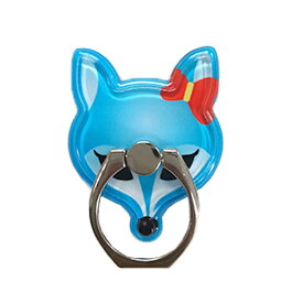 リングスタンド スマホリング 狐 ホールドリング 動物 きつね 可愛い 落下防止 滑り止め 軽量 全機種対応 アイフォン